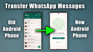 How To Transfer WhatsApp Messages from Old Android to New Android Phone Free and Fast [upl. by Trudey618]