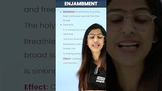 Learn English Literary Devices  Enjambment  Daily English Learning cbse2023 nehamam [upl. by Shanie]