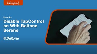 How to Disable TapControl in the HearMax App  Beltone [upl. by Maure518]