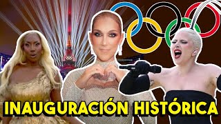 🔴Ceremonia HISTÓRICA de apertura Juegos Olímpicos París 2024 Lady Gaga Celine Dion Aya Nakamura y [upl. by Lucey]