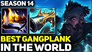 RANK 1 BEST GANGPLANK IN SEASON 14  AMAZING GAMEPLAY  League of Legends [upl. by Anaxor]