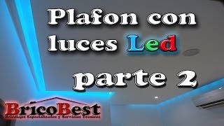 Como hacer plafon de tablaroca con luz LED perimetral  parte 2 [upl. by Owens598]