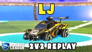 Lj Ranked 2v2 POV 441  Lj amp hazo VS Gyro amp LunarJRV  Rocket League Replays [upl. by Sly]