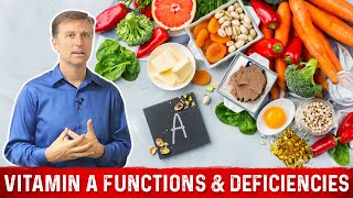 Vitamin A Sources Functions and Deficiencies – Dr Berg [upl. by Bonnibelle340]