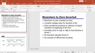Digital Encoding Techniques NRZI NRZLBipolar AMI Manchester [upl. by Alamac]