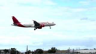 Avianca airlines airplane landing [upl. by Alamak]