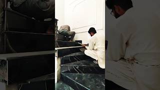 Beautiful Granite Stairs Fitting Works In Wapda Town Gujranwala 10marlahouse stairsteps granite [upl. by Rannug]