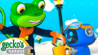 Geckos Winter SING ALONG  Geckos Garage Songs｜Kids Songs｜Trucks for Kids [upl. by Nnazil]