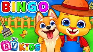 Bingo Song With Lyrics  Nursery Rhymes amp Kids Song  RV AppStudios [upl. by Ralaigh]