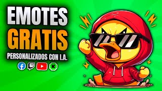 EMOTES GRATIS 2024 con IA para tus streams  Cómo hacer emotes fácil y rápido [upl. by Vaden]