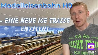 Modelleisenbahn H0 eine neue ICE Trasse entsteht h0 train züge hobby modelleisenbahn viral [upl. by Eindys]