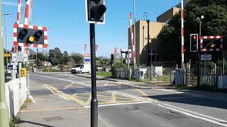 Lymington Town Level Crossing Hampshire [upl. by Ogait]