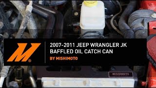 20072011 Jeep Wrangler JK Baffled Oil Catch Can Installation Guide by Mishimoto [upl. by Alyce]