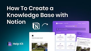 How to Create a Knowledge Base with Notion [upl. by Arihsa]