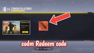 New codm Redeem code Working 2024  Call Of duty Mobile Redeem code  Garena cod Mobile Redeem code [upl. by Collins]