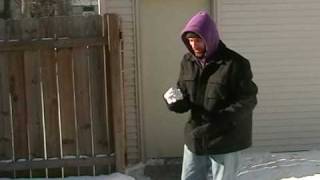 Shattering A Frozen Shirt Ball  Minnesota Cold Part 7 [upl. by Nolyad]