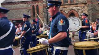 The Robert Graham Memorial Flute Band in Bangor on the 2017 Twelfth of July [upl. by Marriott]