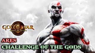 God of War Ghost of Sparta  Challenge of Gods Ares  100 Walkthrough [upl. by Yarod]