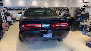 Dodge Challenger Hellcat with QTP Cat Back Cutout Exhaust [upl. by Omura274]