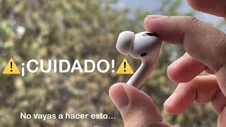 CAMBIAR las almohadillas de los Airpods Pro  CUIDADO con hacer esto [upl. by Easter]