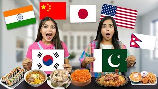 Eating Different Country Food Challenge 😍अलग अलग देश का खाना [upl. by Sollie]