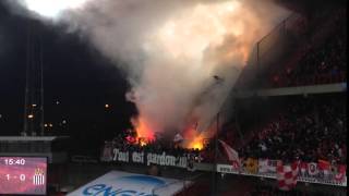 Fans Charleroi reaction after goal Standard Liège [upl. by Sukin]