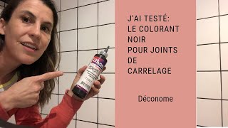 Jai testé dans ma douche le colorant noir pour joints de carrelage [upl. by Ardnaz]