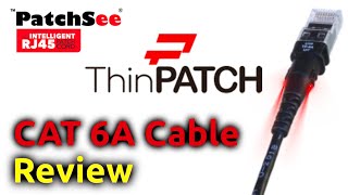 PatchSee ThinPATCH cat6a Patch Cable Review [upl. by Anamuj669]