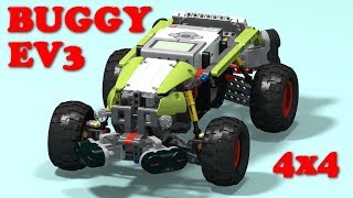 EV3 self driving buggy 4х4 [upl. by Yelsehc]