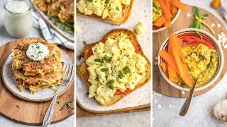 Savory Vegan Breakfast Ideas Easy  Healthy [upl. by Enyal973]