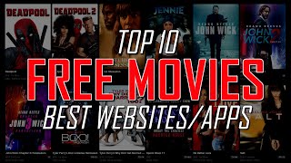 Top 10 Best FREE MOVIE WEBSITES to Watch Online [upl. by Nagud508]