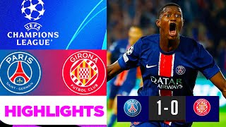 PSG vs Girona 10 Résumé  Highlights  UCL 2024  Paris Girona  Girona  PSG  But Nuno Mendes [upl. by Truman626]