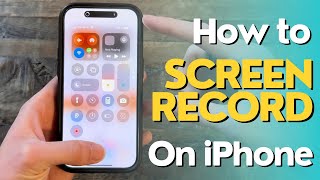 How to Screen Record on iPhone [upl. by Charita80]