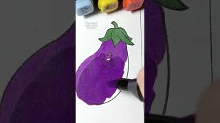 Coloring Aubergine coloring aubergine vegetable [upl. by Chuu]