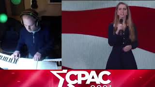 2021 CPAC National Anthem MAGA version [upl. by Etnaid84]