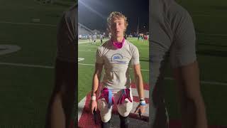 Maddox Brackfield interview interview football highschoolfootball sports shorts [upl. by Yma37]