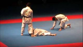 Kata  Bunkai SUPARIMPEI by SPAIN  FINAL 46th EKF European Karate Championships [upl. by Hardunn]