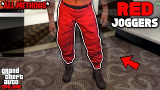 Every Method To Get Red Joggers Glitch In Gta 5 Online NO TRANSFER GLITCH [upl. by Anivahs]