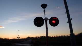 Railway crossing  Przejazd kolejowy z fajnym dzwonkiem 3 [upl. by Naimad]