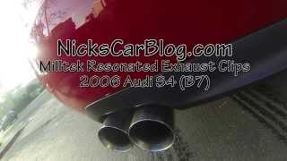 Milltek Resonated Exhaust Clips B7 Audi S4 [upl. by Ramal]