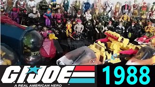 RETRO WED GI JOE 1988 ENTIRE TOY LINE OF FIGURES VEHICLES AND PLAYSETS [upl. by Brady]