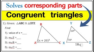 Tagalog Congruent triangles Solving corresponding parts math8 congruenttriangles corresponding [upl. by Akihdar784]