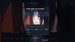 Itachi death edit new clip shorts anime itachi [upl. by Gothart]