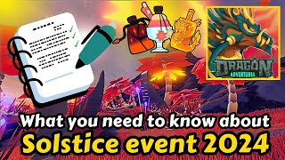 What you need to know about solstice event dragon adventures 2024  NEW potions plot amp accessories [upl. by Lanahtan216]