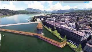 Flight Simulator Lucerne CITY Preview WIP [upl. by Shifra]