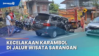 MAGETAN  Kecelakaan Karambol di Jalur Wisata Sarangan [upl. by Bulley881]