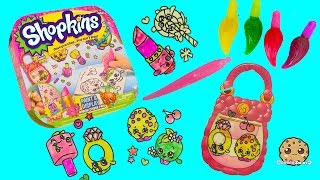 Make Your Own Shopkins Stickers with Gel Paints  Paint amp Display Kit  Cookieswirlc [upl. by Vinnie694]