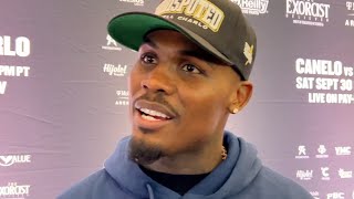 Jermell Charlo RIPS Canelos demeanor IM NOT HERE TO KISS YOUR A IM HERE TO FIGHT [upl. by Alios]