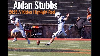 Aidan Stubbs  Class of 2025  Football Kicker Highlight Reel [upl. by Gwyneth]