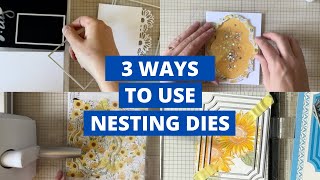 3 WAYS to use these AFFORDABLE NESTING DIES [upl. by Odraner483]